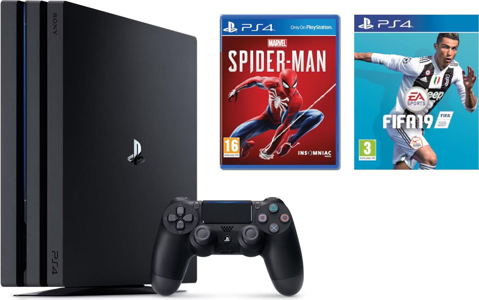 Sony PS4 Pro FIFA 19 Spider-Man buy at Digitec