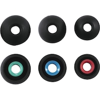 Hama Cuscinetti di ricambio in silicone, taglia S - L, 6 pezzi, nero + vari colori. Colori