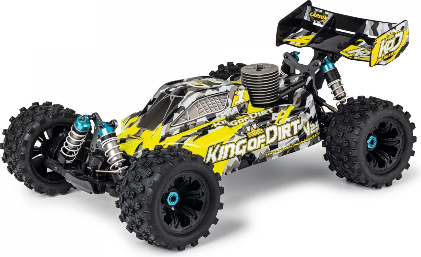 Carson RC Sport King of Dirt Buggy V25 GP 1 8 RC Model Car Nitro Buggy RtR 2.4GHz RTR Ready to Run Digitec