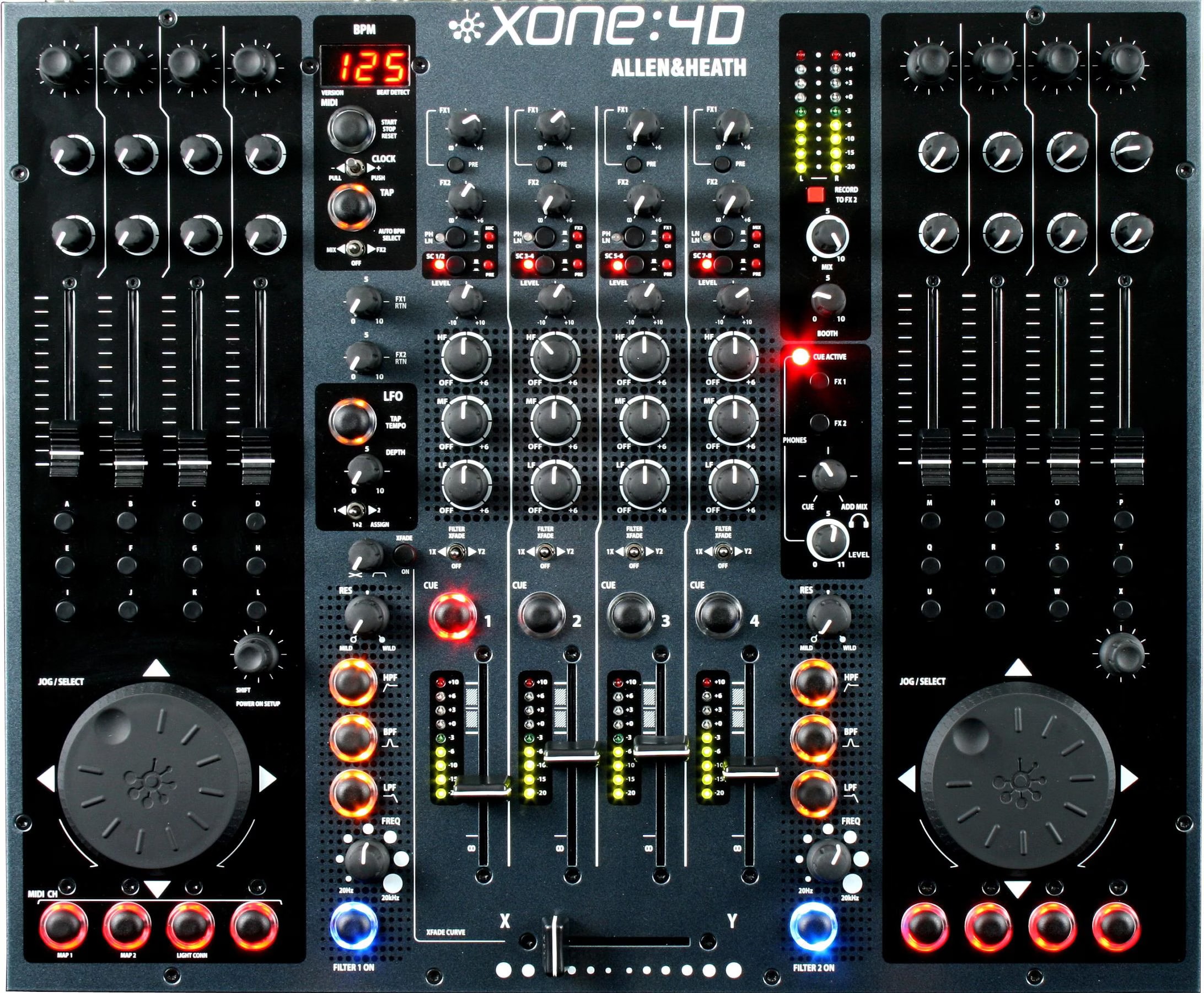 Allen&Heath Xone: 4D DJミキサー Ableton live Allen & Heath Launches Xone:4D DJ Controller – Synthtopia