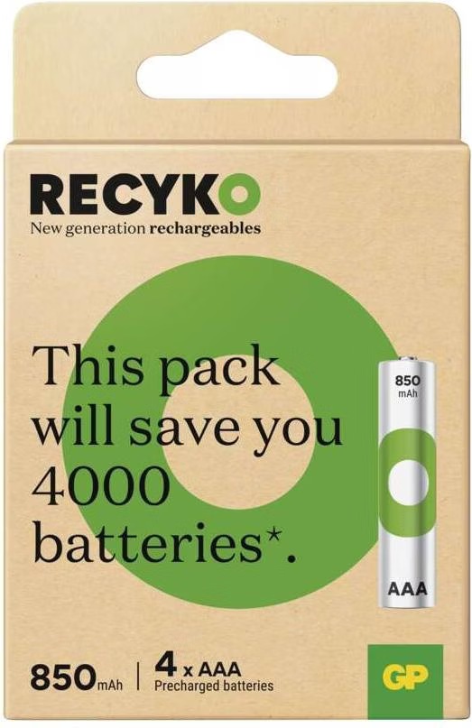 GP Batteries GP Nab??jec?? bat.ReCyko 850 AAA (HR03)-4ks (AAA, 850 mAh ...