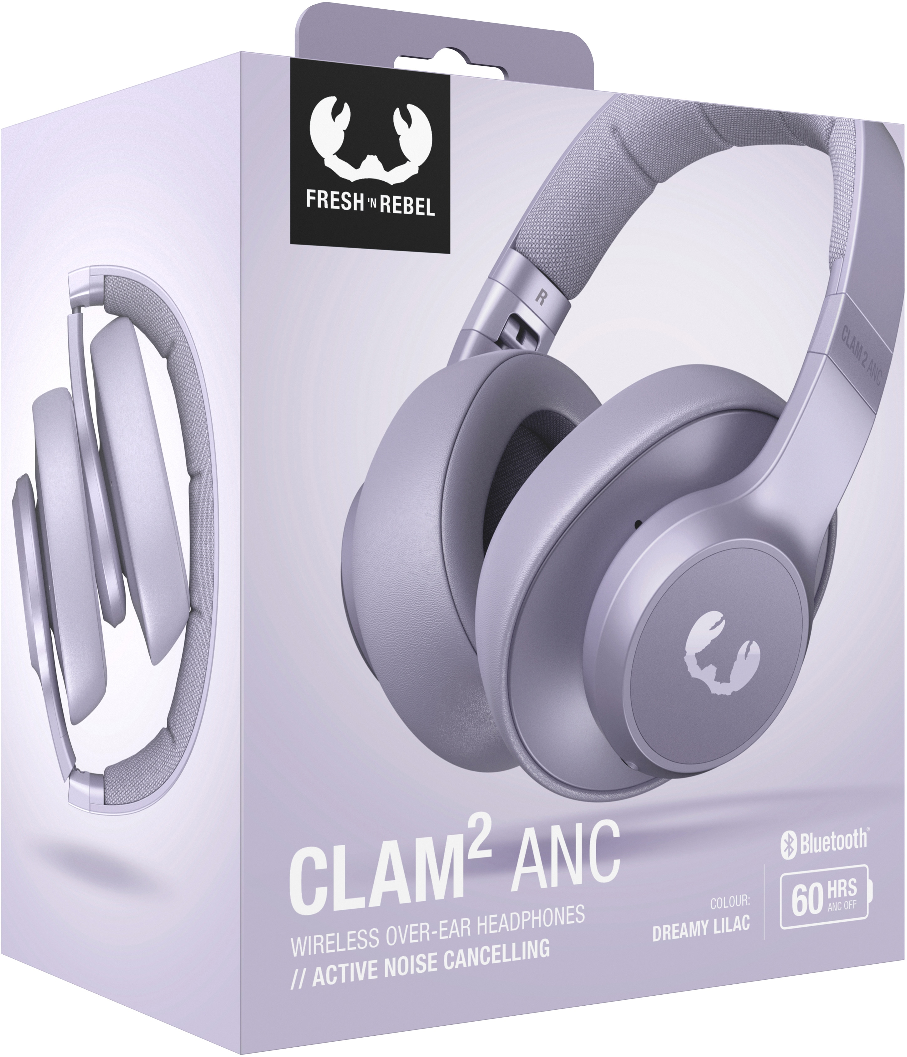 Clam anc wireless over ear headphones on sale