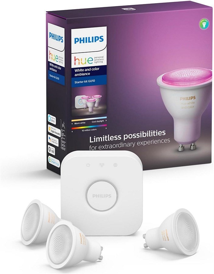 Philips Hue White Color Ambiance starter kit GU10 5.70 W 350 lm 3 x G Digitec