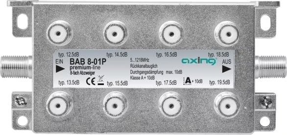 Axing BAB 1-20X Répartiteur 1 Voie 20 DB 5-1800 MHz TV Data