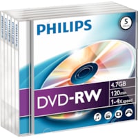 Philips 1x5 DVD-RW 4.7GB 4x JC (5 x)