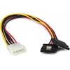 StarTech 30 cm 4-pin Molex to SATA Y power cable - Molex to Serial-ATA splitter Y cable