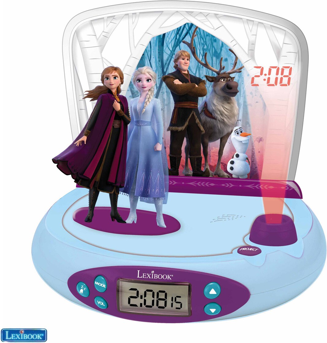 Lexibook Disney Frozen 2 Orologio con proiettore e suoni RP510FZ digitec