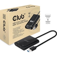 Club 3D Adattatore da USB A a HDMI 2.0 Dual Monitor 4K 60Hz