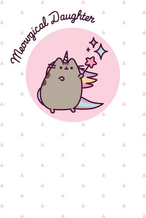 JOLIE CARTE DE Voeux Humour Drôle Vierge Anniversaire Noël Dessin Animé Pusheen Le Chat EUR 4,79 - FR