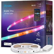 Govee Lumière de bande LED RGBIC (Multicolore, 300 cm)