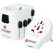 Skross PRO-WORLD & USB - Adaptateur de voyage