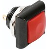 Velleman Mini pulsante quadrato in metallo con pulsante rosso 1P Spst Off-(On)