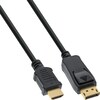 InLine DisplayPort — HDMI (Typ A) (2 m, HDMI, DisplayPort)