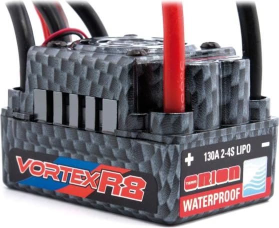 Team Orion Vortex R8 Waterproof Brushless ESC (130A/2-4S/Deans