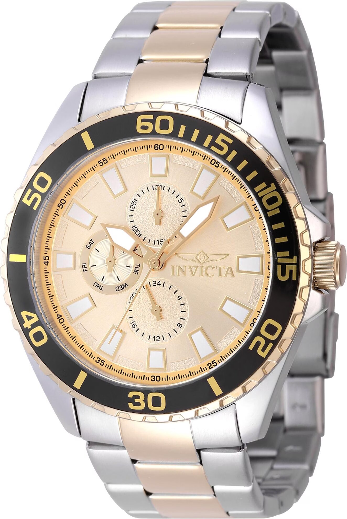 Invicta Specialty - Orologio da Uomo in Acciaio Inossidabile con Movimento al Quarzo - 44 mm, Argento / Oro