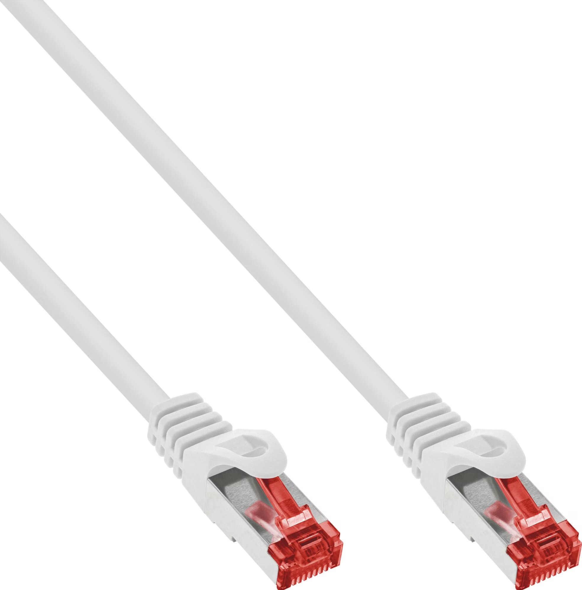 InLine 25er B-Pack Patchkabel S/FTP Cat.6 250MHz PVC CU weiss