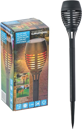 Grundig solar light flame new arrivals