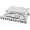 Digitus Ausziehbare Glasfaser - Spleissbox 1U Equipped 12xLC duplex inkl. M 25 Schraube Spleisskassette F...