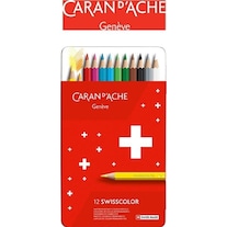 Caran d'Ache Crayons de couleur Swisscolor (Couleur mélangée, 12 x)