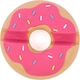 Doiy Donut Stand support de tablette, rose