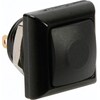 Velleman Mini Square Metal Push Button With Black Button 1P Spst Off-(On)