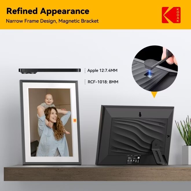 フォトフレーム KODAK Digital Photo Frame RCF-1018 Amazon.com : KODAK-10.1 inch WiFi Digital Picture Frame