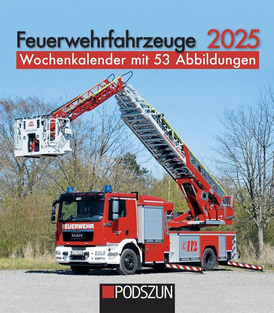 Fire engines 2025 weekly calendar (German) buy at digitec