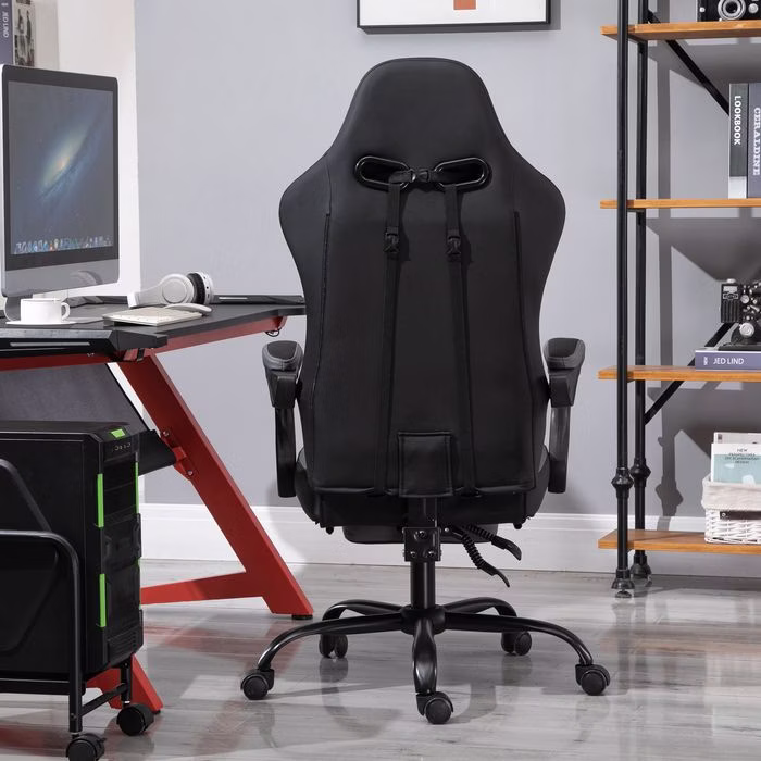 JUMMICO Ergonomische Gaming Stoel Met Lendensteun & Massage - Verstelbaar 90-150°, Tot 150kg | Wit XL
