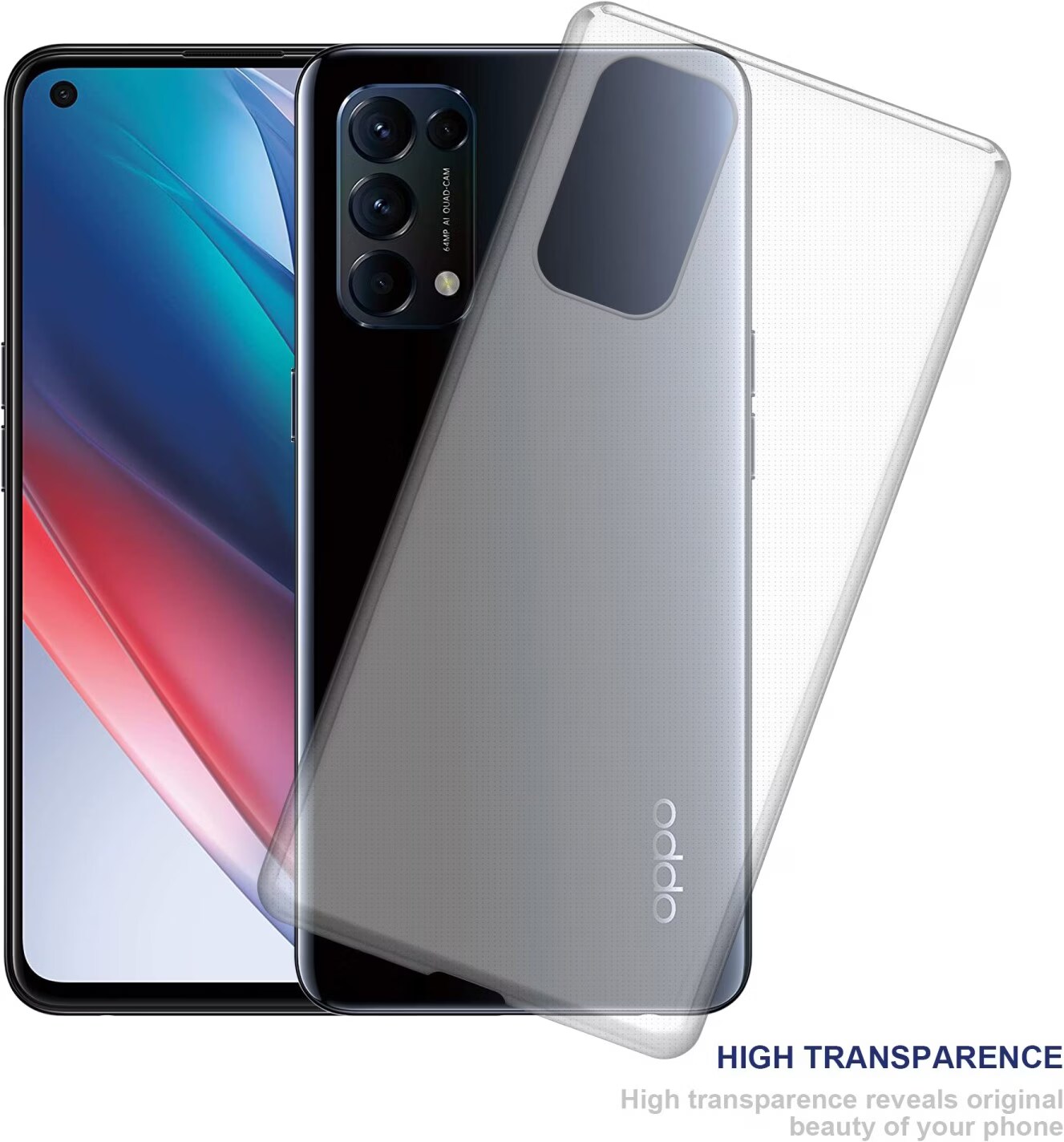 Custodia Blu per Oppo FIND X3 LITE - Cover Cadorabo TPU Slim Fit