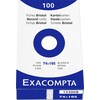 Exacompta Fiches A7, vierges (A7, 205 g/m², 100 x)