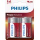 Philips Potenza Alcalina (2 pz., D)