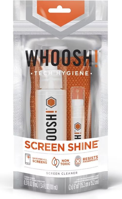 WHOOSH! Nettoyant d’écran portatif Shine GO BIG - Format de 100 ml