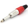 Velleman 6.35Mm Professional Male Jack Connector Mono Red