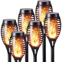 Lumina Swiss Set 6x LED Torcia solare da giardino Premium