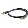 Proel câble adaptateur 2x 6,3mm jack - 2x cinch (3 m, Milieu de gamme, RCA, jack 6.3mm)