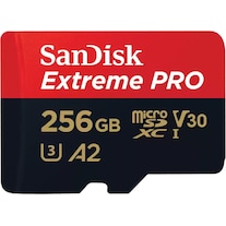 SanDisk Extreme PRO microSDXC (microSDXC, 256 Go, U3, UHS-I)
