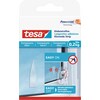 tesa Powerstrips for glass, transparent adhesive strips
