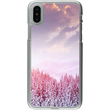 PhoneLook Coque transparent Winter 22 Pink Forest (iPhone XS