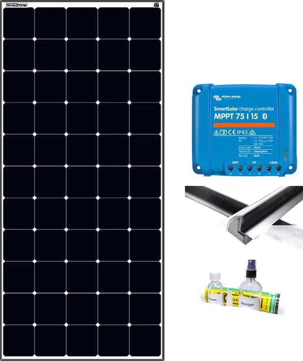 Kit panneau solaire 150W 12V Batterie 150Ah AGM Régulateur de, kit panneau solai