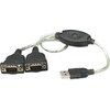 Manhattan Double câble RS232 vers USB, 2x ST-USB (0.45 m)