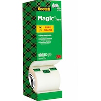 Scotch Magic adhesive tape value pack (19 mm, 33 m, 8 Piece)