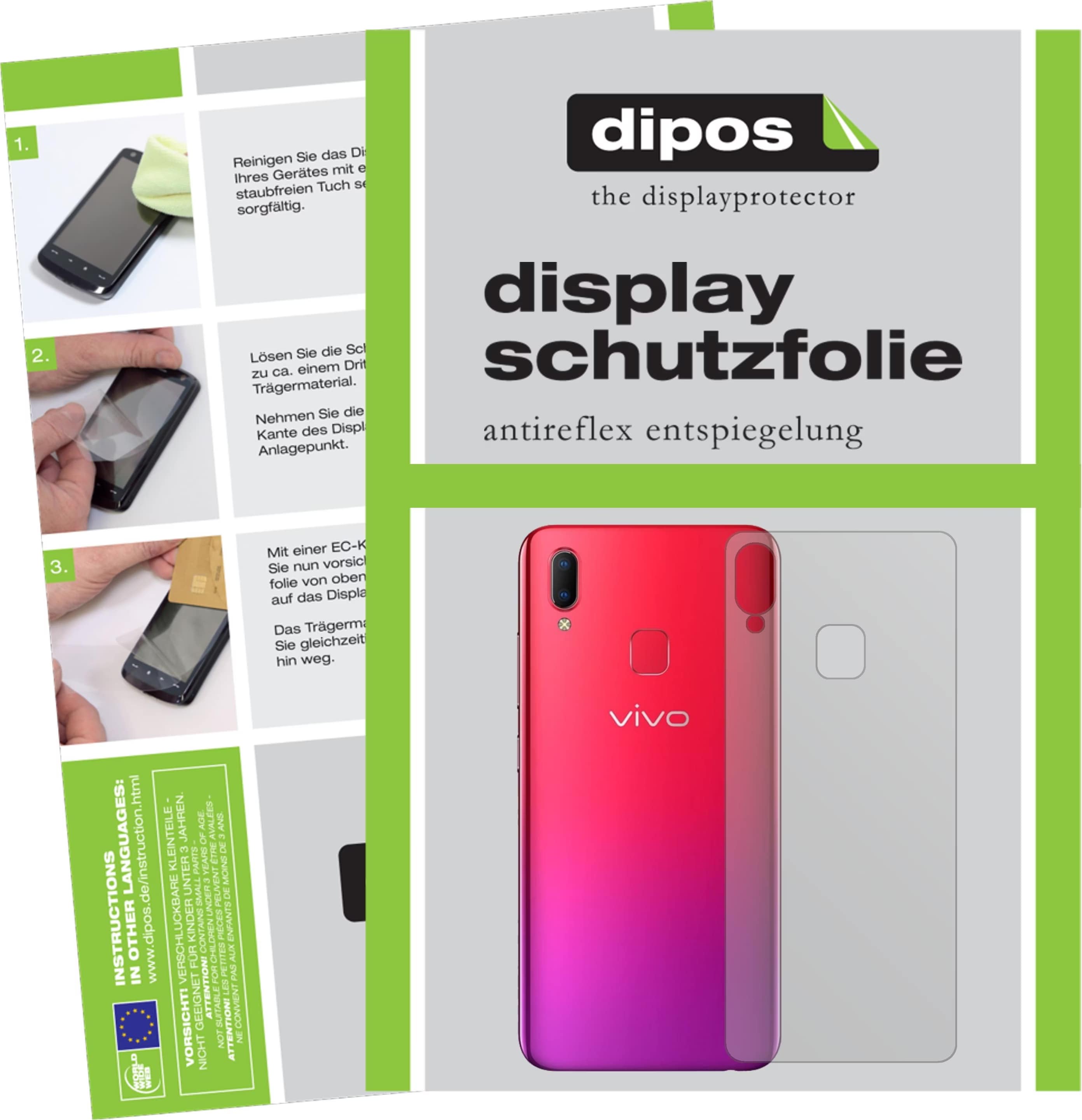Dipos Pellicola Protettiva Posteriore Per Xiaomi Redmi K30i: Trasparente, Antigraffio 4H, Made In Germany, Senza Bolle - 2