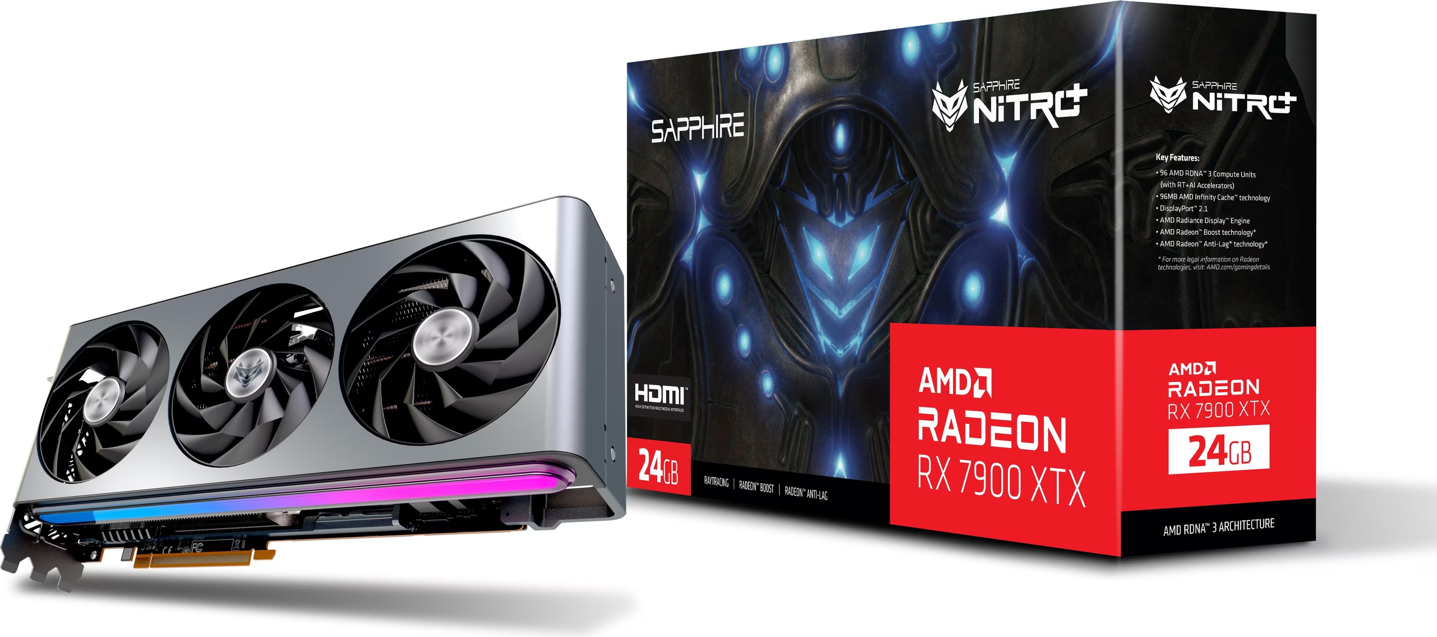 美品　SAPPHIRE NITRO+ RX 7900 XTX　VRAM24GB Sapphire Nitro+ Radeon RX 7900 XTX Vapor-X - kaufen bei Digitec