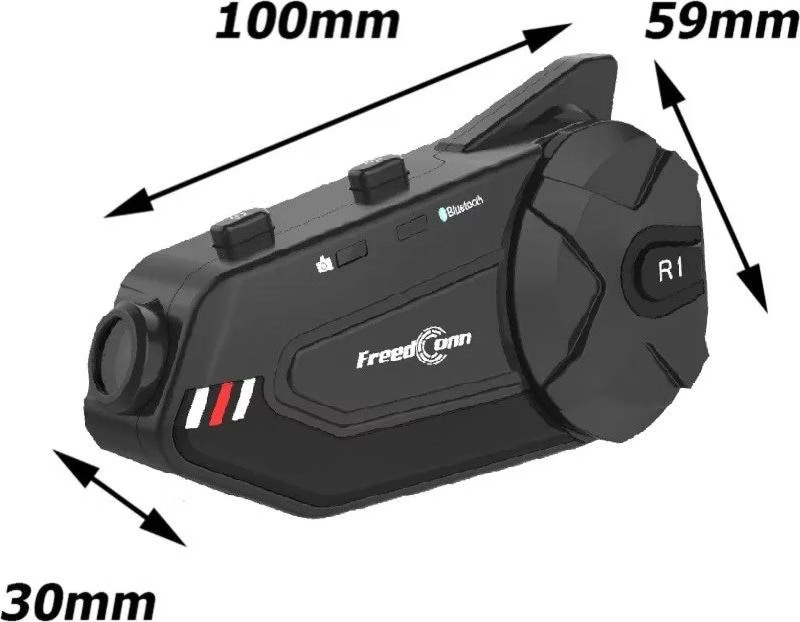 FreedConn R1 PLUS E motorbike intercom Black buy at Digitec