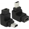 Delock USB Adapter Mini-B zu Mini-B, 90ø gewinkelt (USB 2.0)