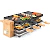 Koenig 8-person Raclette grill Bamboo