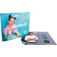 Biella Plastik-Tragetasche 60 x 48cm weiss (1 Stück)