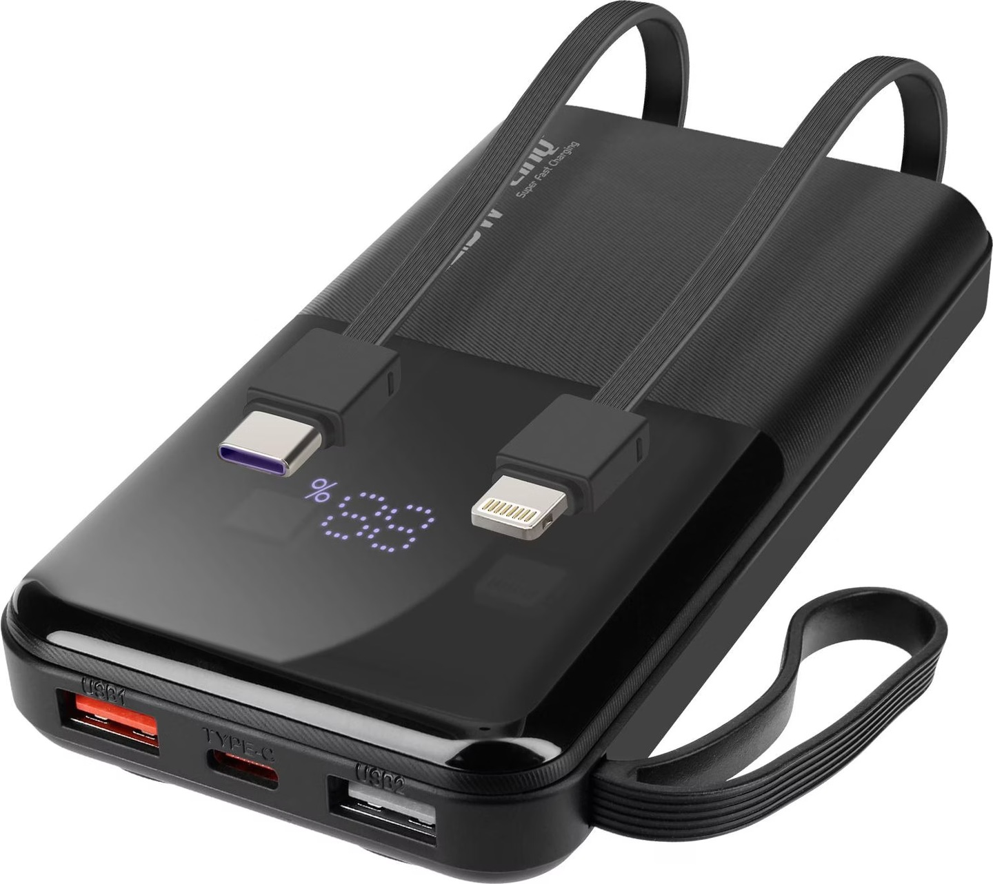 LinQ 10.000mAh Powerbank + Lightning / USB-C Kabel (10000 mAh) - Digitec