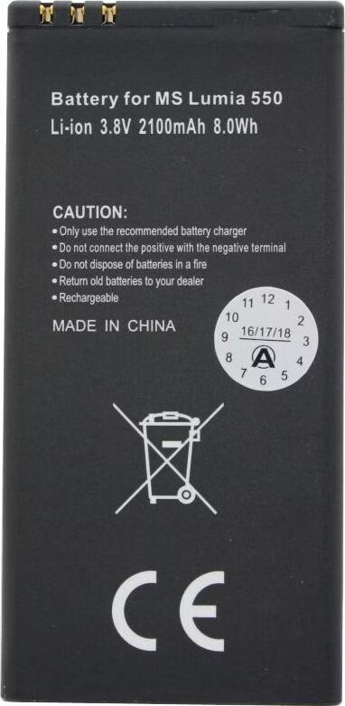 Stock Di Batteria Per Nokia Lumia 550, 2100mah Bulk Originale - Foto 9