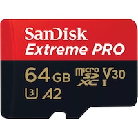 SanDisk Extreme PRO microSDXC (microSDXC, 64 GB, U3, UHS-I)